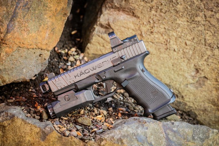KAGWERKS Extended & Raised Slide Release for Glock Gen 34 Milspec Retail