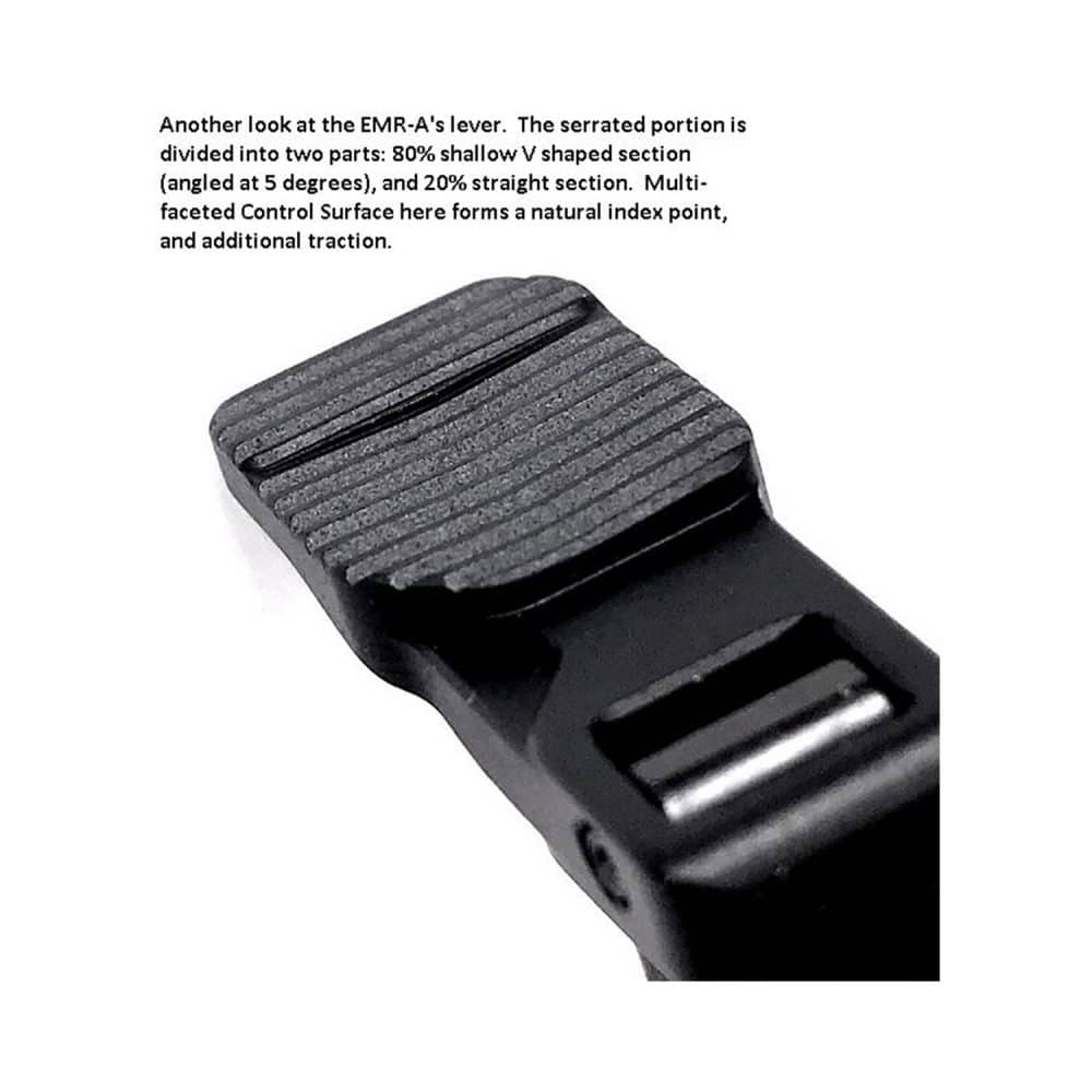 Forward Controls Design Enhanced Ambi Mag Release Extended, Serrated