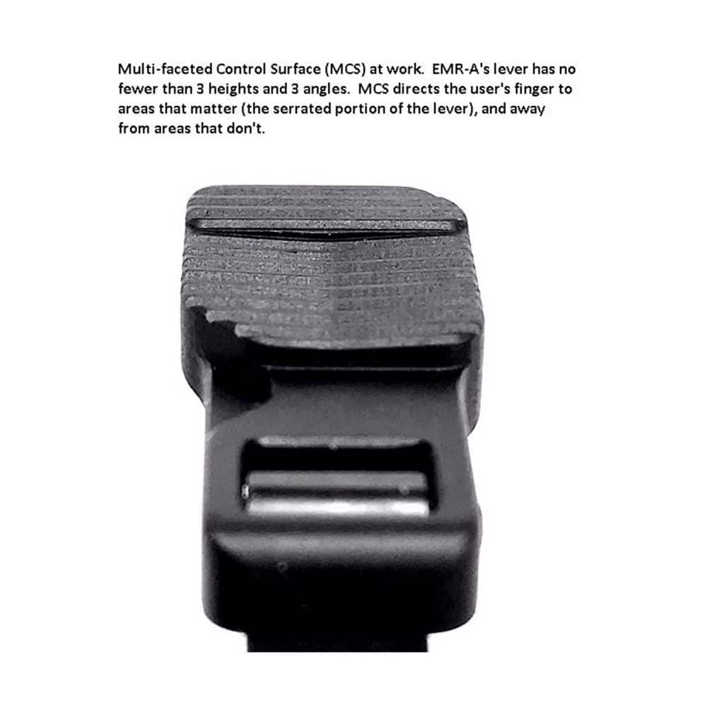Forward Controls Design Enhanced Ambi Mag Release Extended, Serrated